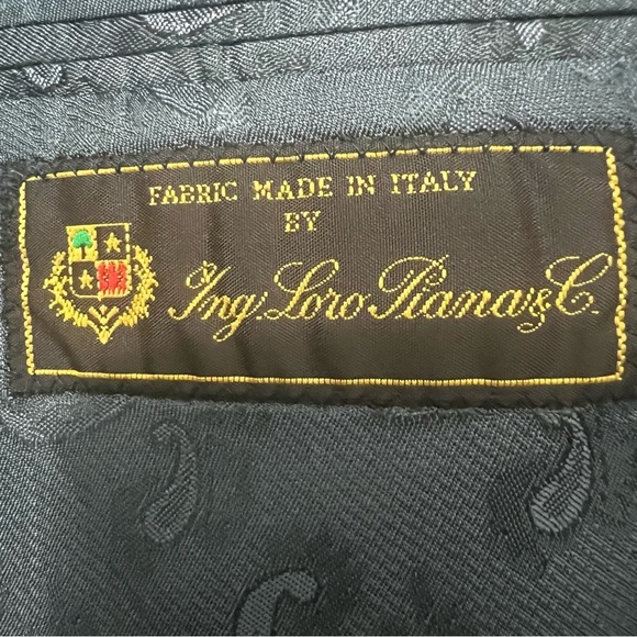 Arnold Brant Sport Coat Men’s 44R Loro Piana Wool Mohair Blend Blue Blazer Italy - Picture 11 of 14